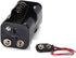 OLIREXD Two Layers 4 X 1.5V (6V) AA Battery Holder Case with 9V I Type Standard Snap Clip Connector Plastic Housing Batteries Cover Leads Wire (3 ...