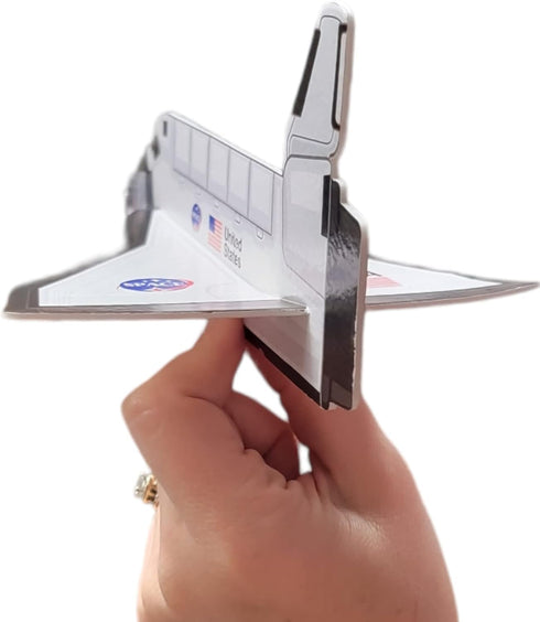 Zugar Land Space Shuttle Foam Gliders (8") (1 Pack) Outer Space Cosmos Flying Toys. Plane Fun Jet (One Piece)...