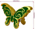 2PCS OEAYA Metal Butterfly Binder Clips 2Inch Zinc Alloy Paper Clamps Clips Large Binder Clips for Office Supplies (Green)...
