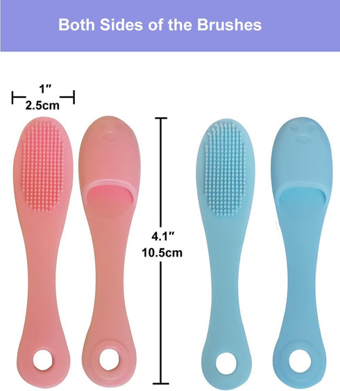 9-in-1 Face Scrubber Face Cleaning Brushes Super Soft Silicone Face Cleanser Brush and Facial Cleansing Massager Brush Face Cleansing Brush Set...