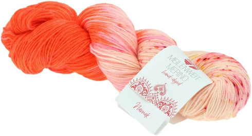 Lana Grossa Hand Dyed Meilenweit 100 Merino Rainbow Yarn, 616 Vipin......