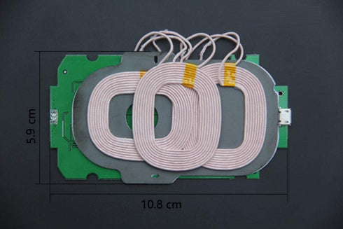 Taidacent Three Coils Wireless Charger PCBA QI Standard DIY High Power 9V1.5A Wireless Charging Transmitter Module......