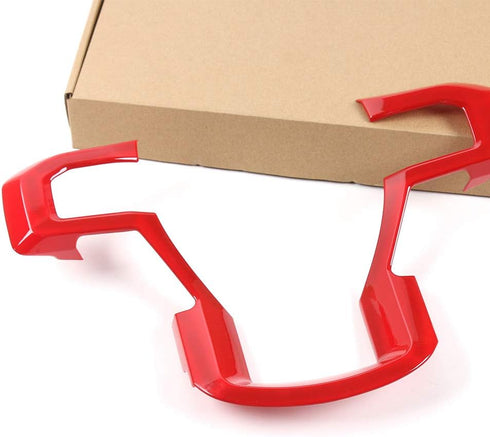 Voodonala Red Steering Wheel Cover Trim for 2015 2016 2017 Ford F150 F250 F350 Super Duty...