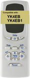 Replacement for GE Air Conditioner Remote Control YK4EB Works for AEW12ANL1 AEW12ANW1 AEW18DN AEW18DNH1...
