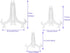 6PCS Acrylic Display Stand Plastic Plate Stands Holders Clear Acrylic Easels for Displaying Various Decorations...