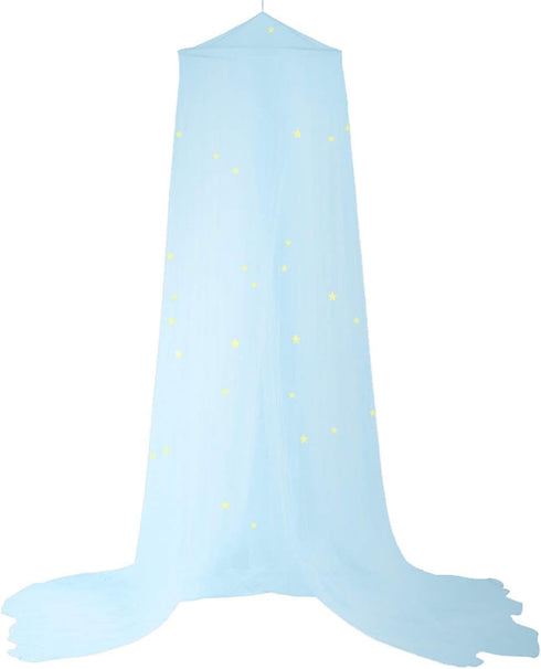 BCBYou Bed Canopy Mosquito Net with Fluorescent Stars Glow in Dark for Baby, Kids, and Adults, for Cover The Baby Crib, Kid Bed, Girls Bed Or Full...