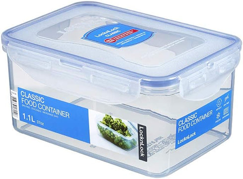 LOCK & LOCK Easy Essentials Food Storage lids/Airtight containers, BPA Free, Rectangle-37 oz-for Pasta, Clear...