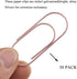 HAHIYO Paper Clips 2 inches (50mm) Length Pink Wide Paperclips Vinyl Coated Prevent Scratching Tearing The Pages Sturdy for Bookmark Organize Home...