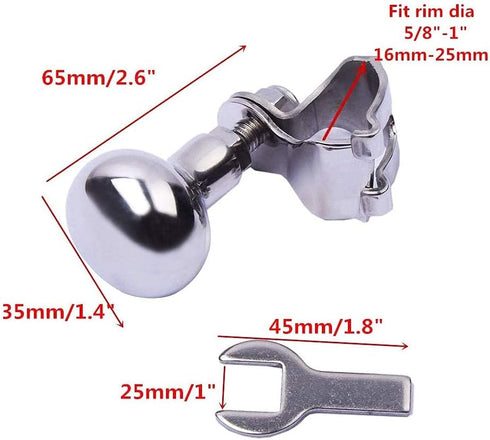 PACEWALKER AISI 316 Stainless Steel Boat Steering Wheel Knob, Steering Wheel Maneuvering Knob Quality...