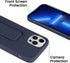 LAUDTEC Silicone Kickstand Case Compatible with iPhone 13 Pro Max, Vertical and Horizontal Stand Hand Strap Metal Kickstand Cover, Flexible Soft L...