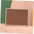 STOBOK Wooden Frame Message Board Notice Board Small Staples Cork Board Tack Board Wood Easel Display Stand Cork Notice Board Decorative Hanging P...