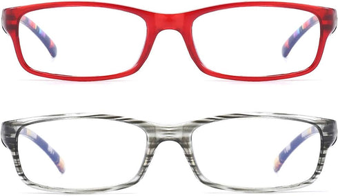 Blue Light Blocking Reading Glasses for Women,2 Pack Blue Screen Computer Readers with Case Magnification Eyeglasses 1.75...