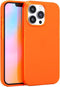FELONY CASE - iPhone 12 Pro Max Neon Orange Clear Protective Case, TPU and Polycarbonate Shock-Absorbing Bright Cover - Crack Proof with a Gloss F...