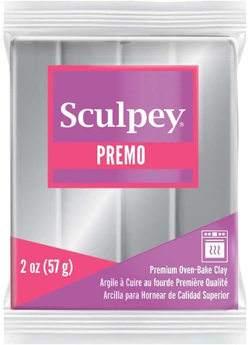 Sculpey Premo™ Polymer Oven-Bake Clay, Silver, Non Toxic, 2 oz. bar, Great for jewelry making, holiday, DIY, mixed media and home décor projects. ...
