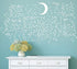 190 Gold Star Constellation Wall Decal Kids Bedroom Removable Decoration Outer Space Nursery Sticekrs Zodiac Astronomy Art Mural Decor ZB162 (Whit...