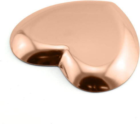 1 Piece Rose Gold Luxurious Metal Storage Tray Heart Shaped Jewelry Display Tray Home Decoration Serving Plate Craft For Table Organizer...