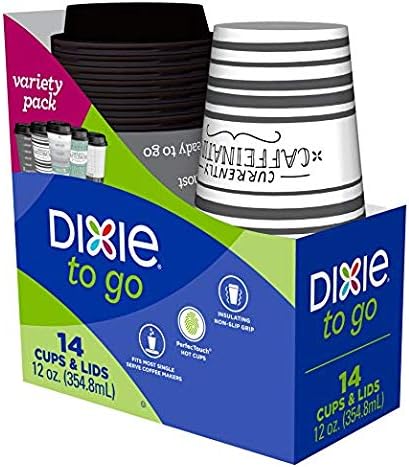 14-Pk. Coffee Cups with Lids, 12-oz....