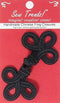 Chinese Frogs Button Closures Hook & Eye Fastener - Sewing Quilting Renaissance Dance Hawaiian Bridal Costumes Outfit Drapery home decor-Black-4.5...