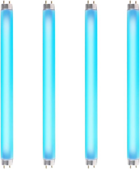 4 Pack Bug Zapper Replacement Light Bulb 10W for 20W Indoor Bug Zapper, F10T8/BL Black Light Bulbs for Indoor Outdoor Mosquito & Flying Insect Zap...