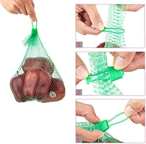 Reusable Produce Bags 15 inch mesh Storage Bags Comes with Loop-Style Closures for Grocery Shopping & Storage of Fruit Vegetable seadfood & Garden...