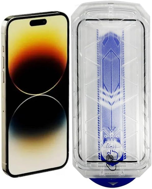 Vortex Phoenix screen protector compatible with iPhone 15 Reusable applicator easy install phone screen protector (Iphone 15 Plus), Clear...