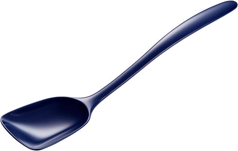 Hutzler 11 Inch Melamine Flat-Front Spoon, Cobalt Blue...