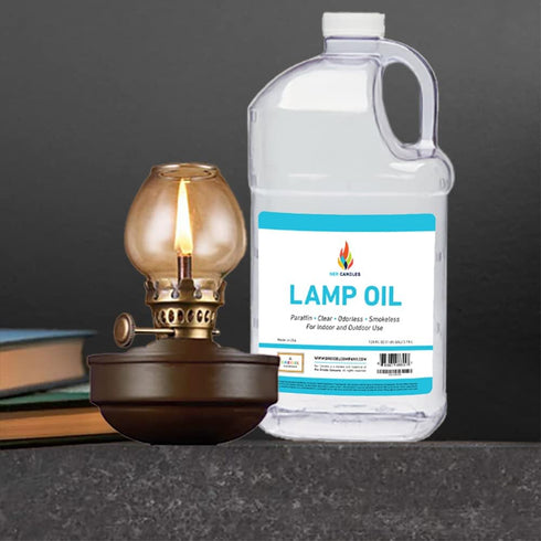 The Dreidel Company Liquid Paraffin Lamp Oil - 1 Gallon - Smokeless, Odorless, Ultra Clean Burning Fuel - Torch Fuel for Indoor and Outdoor Use- M...