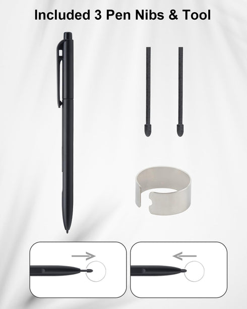 EMR Stylus for Remarkable 2 Pen with Eraser - Replacement Pen for Remarkable 2 Tablet, Digital Pens with 4096 Pressure Level, Palm Rejection Compa...