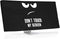 kwmobile Computer Monitor Cover Compatible with 34-35" Monitor - Don't Touch My Screen White/Black...