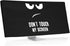kwmobile Computer Monitor Cover Compatible with 34-35" Monitor - Don't Touch My Screen White/Black...