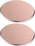 SALEX Replacement Rose Gold Metal Plates Set for Magnetic Car Phone Holders, Wall & Air Vent Mounts, Cases, Magnets. Kit of 2 Cute Pink Round Iron...