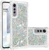 Fit for LG Velvet 5G Fashion Cute Phone Case,Quicksand Flowing Glitter Bling Flowing Liquid Floating Shiny Sparkle Soft TPU Protective Girls Women...