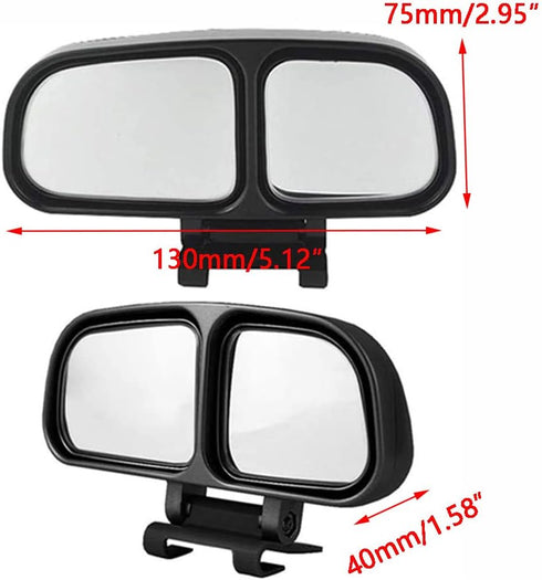 Universal Car Blind Spot Mirror, Wide Angle Side Mirror, Adjustable Assisted Driving HD Rearview Mirror (Left/Right)...