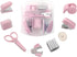 Mini Office Supply Kit Portable Case with Scissors, Mini Stapler,Tape Dispenser,Hole Puncher,Staples Mini Desktop Stapler for Office Or School Sup...