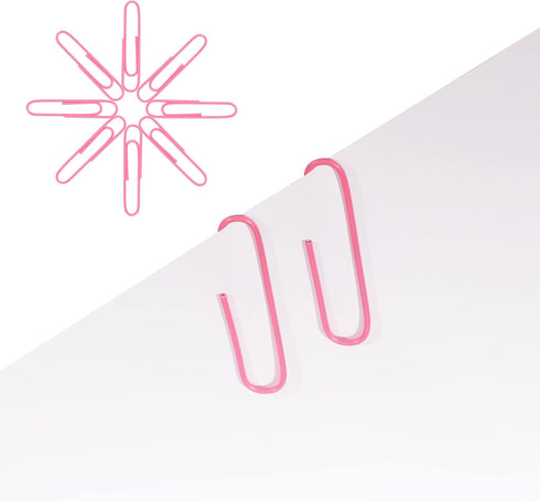 Pink Jumbo Paper Clips, 265pcs 2 Inch Paperclips,Large Pape Clips for Paperwork Ideal for Home, School and Office Use (2 in, Pink)...