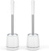 Toilet Brush, Toilet Brush and Holder with 304 Stainless Steel Handle, Space Saving Toilet Bowl Brush for Storage, Durable Bristles Toilet Scrubbe...