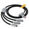 120W Multi-Charger Data Cable, Fast Charging + Data Synchronization, Long Lasting and Durable Without Breaking, Compatible with Most Mobile Phones...