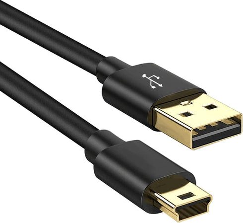 Mini USB Cable for Canon PowerShot Rebel EOS DSLR ELPH Digital Camera,Mini B Cord for GoPro Hero 3+,HD,MP3 Player,PS3 Controller Cord,Garmin,Dash ...