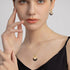 CLASSYZINT Gold And Black Jewelry Sets For Women CZ Stone Black Epoxy Round Disc Pendant Necklace And Hoop Earrings Gold Jewelry Set...