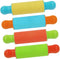 Toyvian 4pcs Painted Clay Rolling Pin Tools Rollers Small Pastry Rolling Pin Plastic Drum Bulk Gummy Candy Mini Tools Kids Playdough Kit Clay Doug...