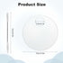 2PCS Makeup Mixing Palette with 2PCS Metal Spatula, Mixing Pigment Palette, Round White Clear Foundation Palette for Make up Eyeshadow Liquid Foun...
