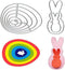 Easter Die Cuts for Card Making,Easter Egg Cutting Dies Rabbit Embossing Template for Scrapbooking DIY Cards Album Crafts Supplies Decorations...