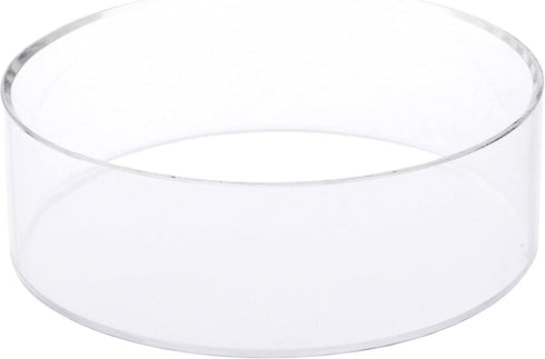 Plymor Clear Acrylic Beveled Ball or Sphere Display Holder Stand, 2" H x 6" W...