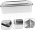 Box Covered Baking Tray Stainless Steel Bakeware Baking Pan with Lid Bread Baking Pan Cake Pan with Lid Bread Oven Stainless Steel Baking Pan Brea...