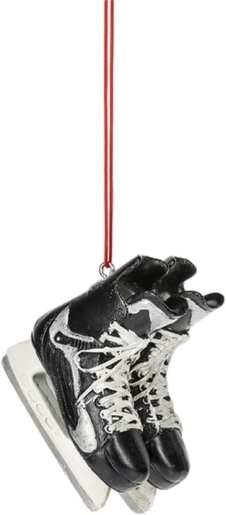 Midwest Hockey Skates Christmas Tree Ornament 2.5 Inch Multicolor...