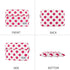 Canvaslife Waterproof pattern 13-inch laptop sleeve with pocket 13-inch 13.3-inch laptop 13-sleeve (Red dot)...