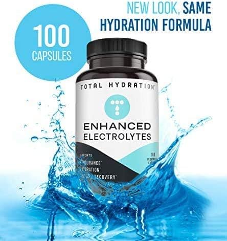 Electrolyte Capsules, Low Carb Natural Replacement Rehydration Salts with Magnesium, Zinc, Calcium, & Sodium (100ct)...