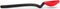 Dreamfarm Mini Supoon Non-Stick Sit-Up Silicone Scraping Cooking Spoon, Jar Scraper Measures 5ml Tsp - 8" Red...