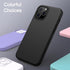 JETech Silicone Case for iPhone 12 Pro Max 6.7-Inch, Silky-Soft Touch Full-Body Protective Phone Case, Shockproof Cover with Microfiber Lining (Bl...
