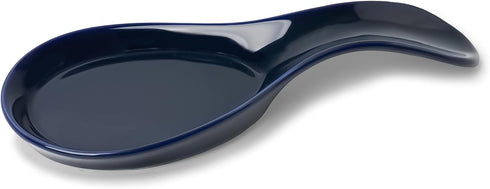 GDCZ Porcelain Spoon Rest - Large Spoon Holder Utensil Rest for Kitchen Counter Stove Top, Navy...